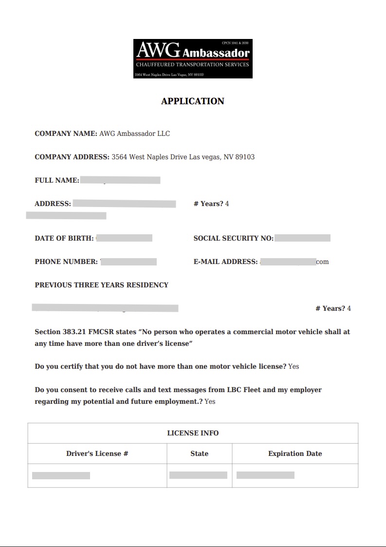 Digital driver qualification file generated through LBC Fleet compliance platform