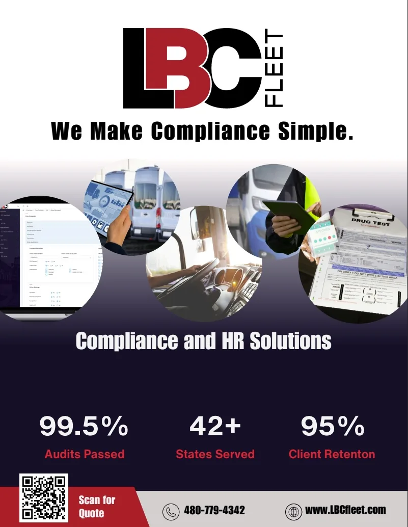 LBC Fleet modular compliance platform with optional ELD, DVIR, and scheduling modules